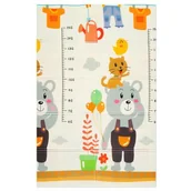 Maty piankowe - Humbi Dwustronna Składana Mata Piankowa Edukacyjna z pianki XPE 120x180 Miarka Ulice - miniaturka - grafika 1