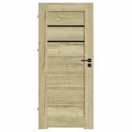 Drzwi wewnętrzne - Skrzydło drzwiowe łazienkowe z podcięciem wentylacyjnym Syrion dąb halifax 60 lewe Nawadoor - miniaturka - grafika 1