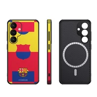 Etui i futerały do telefonów - Etui FC Barcelona do Samsung Galaxy S25 Magnetic Case MagSafe OOCFCBMCS25MF MF - miniaturka - grafika 1