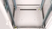Szafy rack - Szafa Roline Netzwerkschrank Basic 48,26cm 19Zoll 26 HE 600x600 BxT Glastor grau - miniaturka - grafika 1