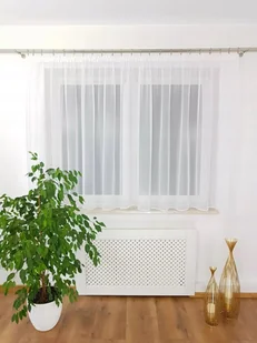 KLASYCZNA FIRANA GOTOWA Z WOALU DELIKATNE FIRANKI DO KUCHNI 400X150CM - Firany - miniaturka - grafika 1