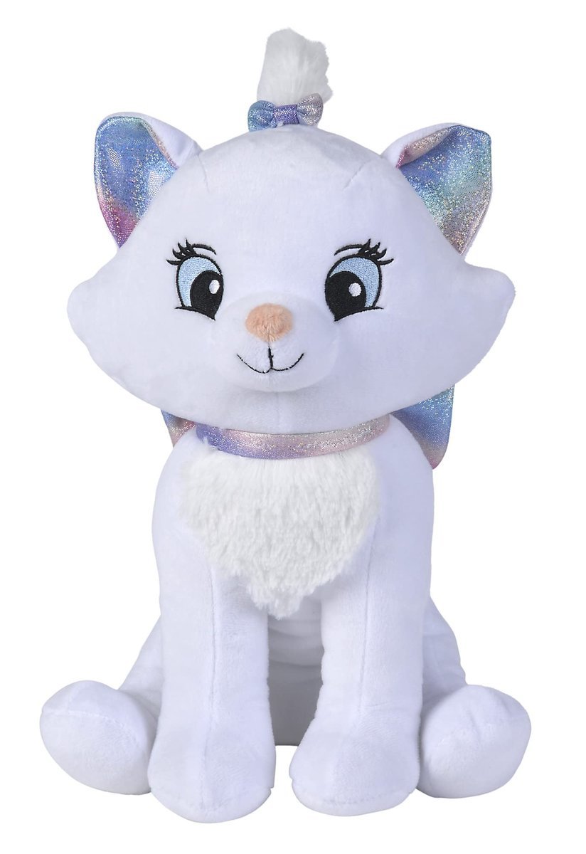 Simba 6315877021 Disney 100 lat impreza, Marie, 35 cm pluszowa zabawka, artykuł jubileuszowy, pluszowa figurka od pierwszych miesięcy życia