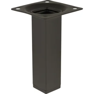 Noga meblowa kwadratowa 10 cm czarna - Zawiasy, okucia i inne akcesoria - miniaturka - grafika 1