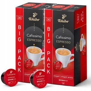 Tchibo Cafissimo Espresso Elegant Aroma Kawa Arabika 30x2 Kapsułek Zestaw - Kawa w kapsułkach i saszetkach - miniaturka - grafika 1