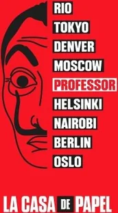 Ręcznik kąpielowy Ręcznik plażowy Ręcznik do sauny La Casa de Papel Professor czerwony 70 x 140 cm, 100% bawełna - Ręczniki - miniaturka - grafika 1