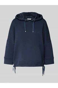 Bluza z kapturem krótka ze scuby z rękawem o dł. 3/4 - Tom Tailor - Bluzy damskie - miniaturka - grafika 1