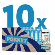 Płatki śniadaniowe i musli - DAWTONA Pokket Mochi o smaku kokosowym 10 x 180g, kremowa konsystencja, bez dodatku cukru, niskokaloryczny, bez konserwantów, intensywny smak japońskiej mochi, niskokaloryczny, zdrowa przekąska - miniaturka - grafika 1