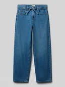 Spodnie i spodenki dla dziewczynek - Jeansy o kroju straight fit z czystej bawełny model ‘GIANNA’ - miniaturka - grafika 1