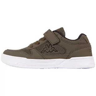 Kappa Unisex Dalton K Sneaker buty dziecięce, zielony - 3111 Army Black - 27 EU - Buty dla dziewczynek - miniaturka - grafika 1