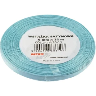 Brewis Wstążka dekoracyjna satynowa 6mm/32m jasnoniebieska - Pasmanteria - miniaturka - grafika 2