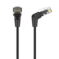 Kable miedziane - Kabel sieciowy Vention, Ethernet RJ45, Cat.6, UTP, 1m (czarny) - miniaturka - grafika 1