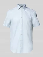 Koszule męskie - Koszula biznesowa o kroju regular fit z listwą guzikową - miniaturka - grafika 1