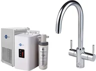 Baterie kuchenne - Zestaw INSINKERATOR HOT Bateria 4W1J chrom + chłodziarka, zbiornik i filtr 45357 CCZ - miniaturka - grafika 1