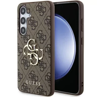 Guess Etui HardCase 4G Big Metal Logo do Galaxy A35, brązowe - Etui i futerały do telefonów - miniaturka - grafika 1