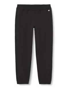 Spodnie sportowe damskie - Champion Legacy American Classics W-Light Stretch Fleece High-Waist Elastic Cuff spodnie dresowe damskie, Czarny, XS - grafika 1