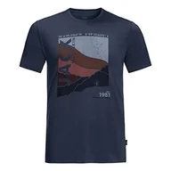 Koszulki męskie - Jack Wolfskin Crosstrail Graphic T M Koszulka męska - miniaturka - grafika 1