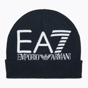 Czapka zimowa EA7 Emporio Armani Mountain Visibility Beanie blue/white WYSYŁKA W 24H 30 DNI NA ZWROT - Czapki damskie - miniaturka - grafika 1