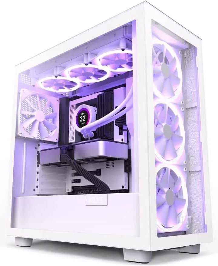 NZXT H7 Elite okno (biały)