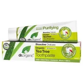Akcesoria do golenia męskie - Dr. Organic DR Organic Tea Tree Toothpaste 100 ML DRC09010 - miniaturka - grafika 1