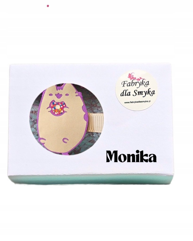 Spinka dla dziecka hand made kotek imię dziecka