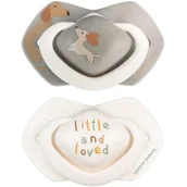 Smoczki do butelek - Smoczek CANPOL BABIES Dogs 6-18 m Beżowo-szary (2 sztuki) - miniaturka - grafika 1