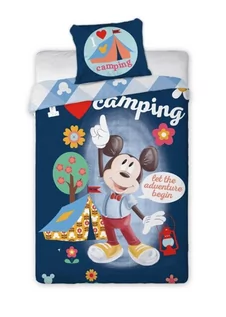 Pościel dla dzieci - Faro Bieliznia pościelowa Mickey - camping - grafika 1