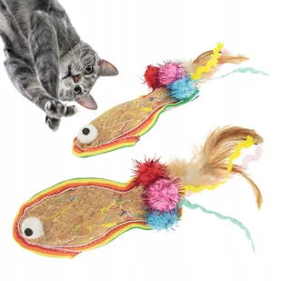 Zabawka dla kota ETNICZNA z korka Z PIÓRKAMI dla prawdziwego łowcy MEXICO - Zabawki dla kotów Zabawka dla kota ETNICZNA z korka Z PIÓRKAMI dla prawdziwego łowcy MEXICO - Zabawki dla kotów - miniaturka - grafika 1