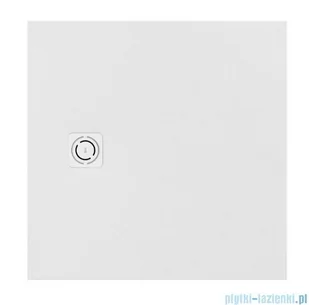 Roca Magma 90x90 cm brodzik kwadratowy kompozytowy STONEX biały APE0138438403100 - Brodziki prysznicowe - miniaturka - grafika 1