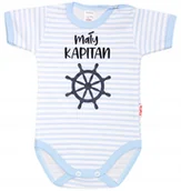 Body dla niemowląt - BODY KR NAPIS nadruk MAŁY KAPITAN r 92 KLEKLE - miniaturka - grafika 1