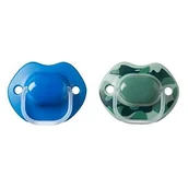 Smoczki uspokajające - Tommee Tippee Smoczek symetryczny Urban style 6-18m, 2szt Boy - miniaturka - grafika 1