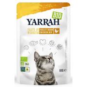 Mokra karma dla kotów - Yarrah Bio, Filety w sosie, 14 x 85 g - Kurczak - miniaturka - grafika 1