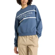Bluzy sportowe damskie - Bluza New Balance WT51923VTI - niebieska - miniaturka - grafika 1