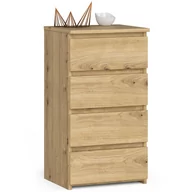 Komody - Komoda CL4 40 cm 4 szuflady - dąb artisan - miniaturka - grafika 1