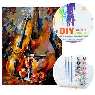 Malowanie po numerach W5671 Skrzypce - Malowanie po numerach - miniaturka - grafika 1