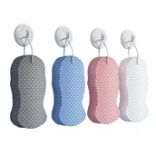 Inne akcesoria do pielęgnacji dzieci - Zestaw GĄBEK do MYCIA Kąpieli PEELINGU Złuszczająca RYBIE ŁUSKI 4 Sztuki - miniaturka - grafika 1