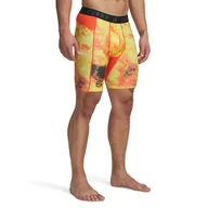 Spodnie męskie - Męskie legginsy krótkie treningowe Under Armour UA Curry HG Prtd Shorts - żółte - miniaturka - grafika 1