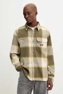 Dickies koszula bawełniana NIMMONS męska kolor zielony regular z kołnierzykiem klasycznym DK0A4XGU - Koszule męskie - miniaturka - grafika 1