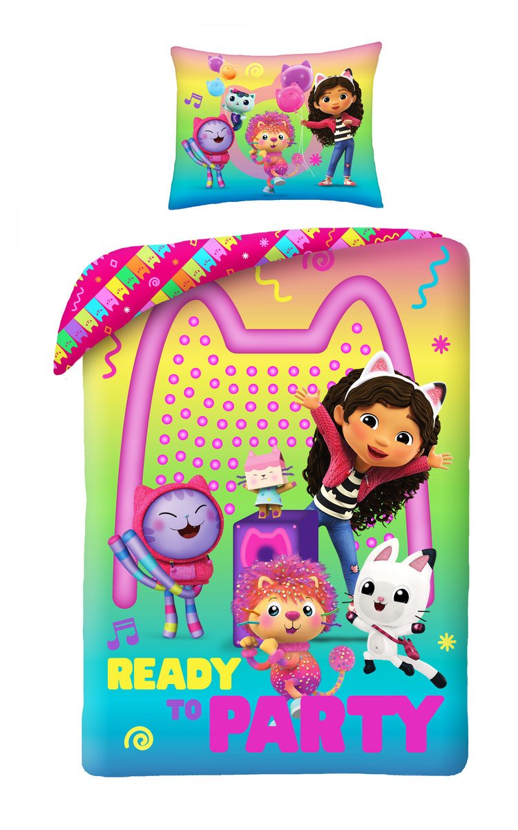 Pościel dziecięca Koci Domek Gabi 140 x 200 cm Halantex Mikrofibra Gabby's