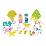 Figurki dla dzieci - Goki drewniane postacie Farma - miniaturka - grafika 1