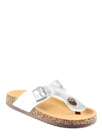 Klapki i japonki damskie - C´M Japonki w kolorze srebrnym - miniaturka - grafika 1