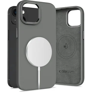 Etui TECH-PROTECT Silicone Pure MagSafe do Apple iPhone 15 Ciemno-szary - Etui i futerały do telefonów - miniaturka - grafika 1