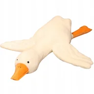 Maskotki i pluszaki - MEGA DUŻA MASKOTKA GĘŚ PIPA KACZKA XL 90CM PODUSZKA PRZYTULKANKA PLUSZOWA - miniaturka - grafika 1