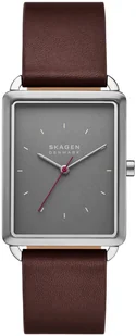 Zegarek Zegarek Skagen SKW6932 Brown Leather Strap 29mm - Zegarki męskie - miniaturka - grafika 1