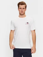 Koszulki męskie - Gant T-Shirt Reg Archive Shield Emb Ss 2067004 Biały Regular Fit - miniaturka - grafika 1