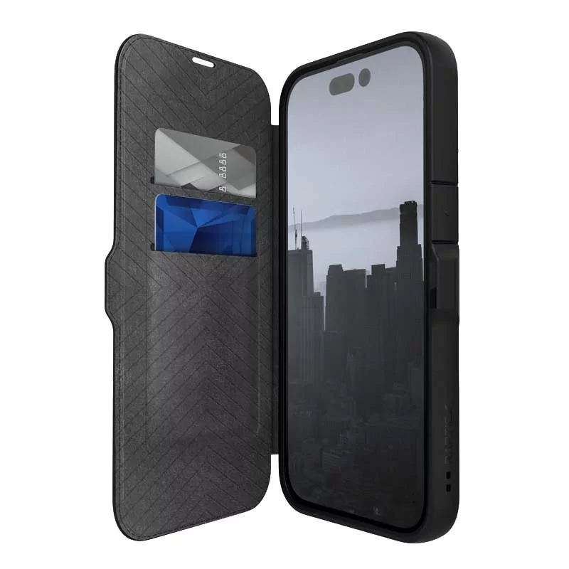 Raptic X-Doria Urban Folio Case etui iPhone 14 Pro pokrowiec z klapką czarny