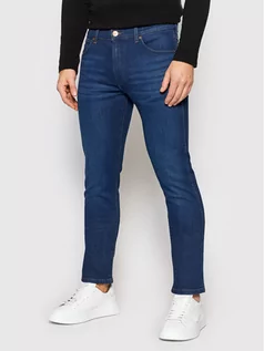 Spodnie męskie - Wrangler Jeansy Larston W18SYI39K Niebieski Slim Fit - grafika 1