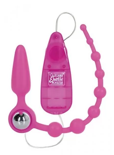 Wibratory analne - Booty boss of toys Plug/vibr CALL DOUBLE DARE PINK - grafika 1