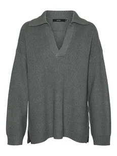 Vero Moda Sweter "Luna" w kolorze szarym - Swetry damskie - miniaturka - grafika 1