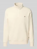 Bluzy męskie - Bluza z zapinanym kołnierzem model ‘OAKPORT’ - miniaturka - grafika 1