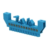 Inne akcesoria elektryczne - Listwa zaciskowa izolowana N, 12 przewodów, niebieska OR-LZ-8203/12/BL - miniaturka - grafika 1